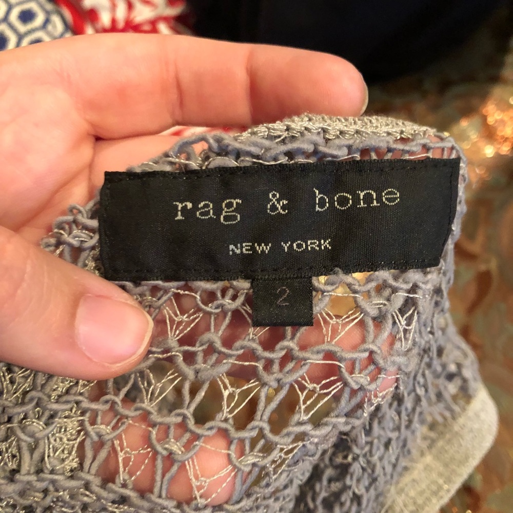 Rag & Bone Gray Loose Knit Tank 2 - Picture 4 of 8